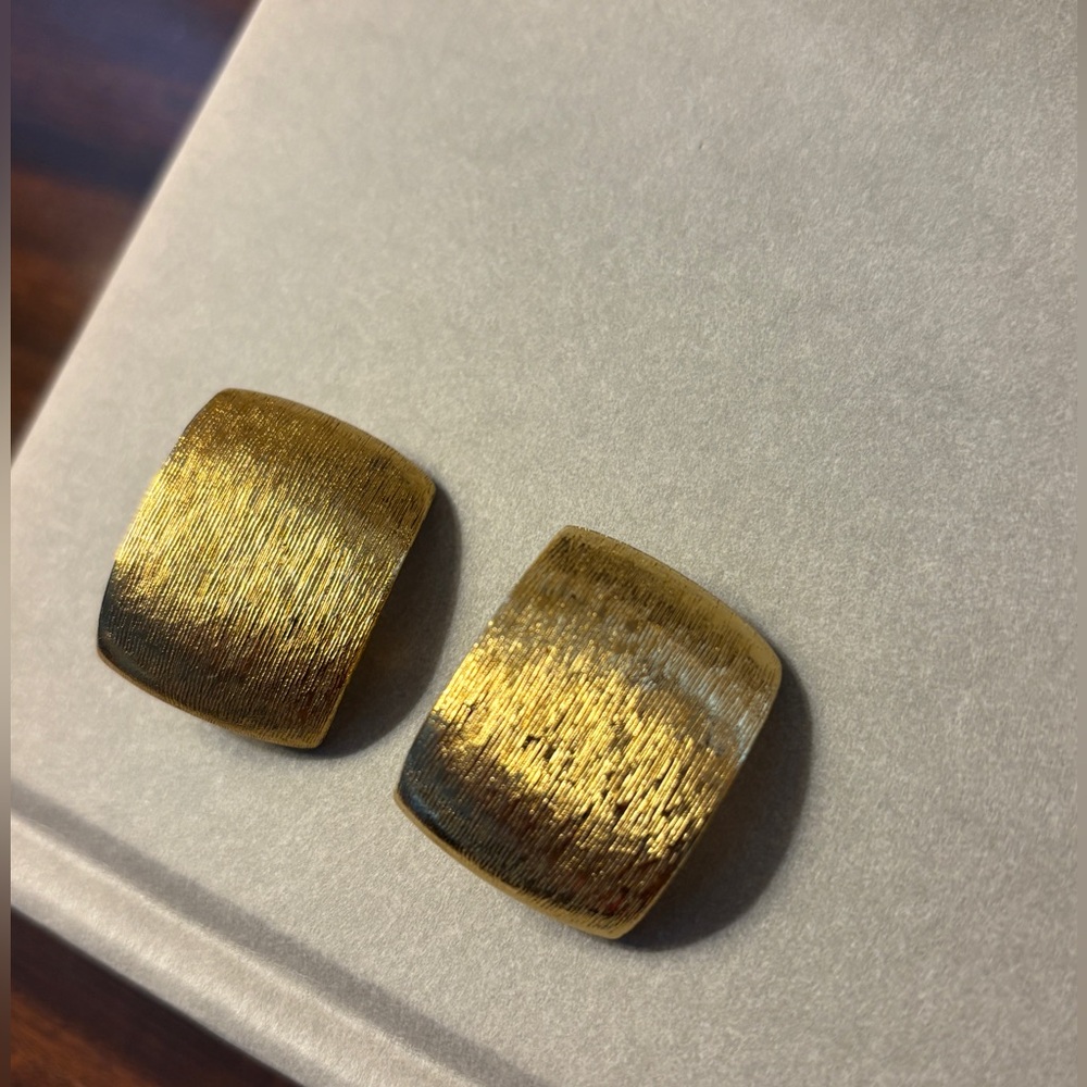 Premier Gold tone clip on earrings